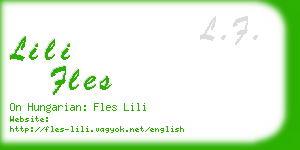 lili fles business card